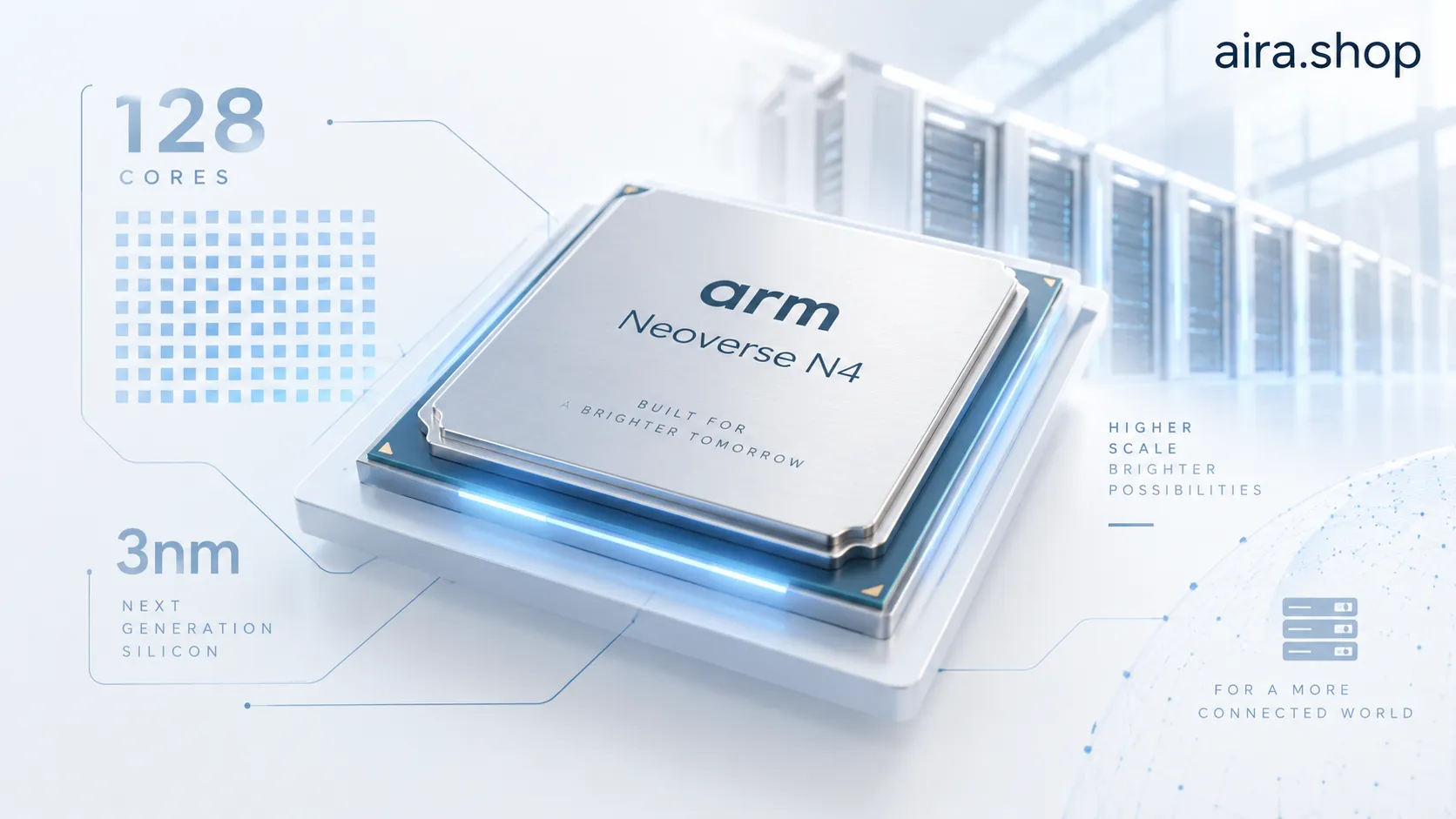 آرم Neoverse CSS N4 را معرفی کرد؛ ۱۲۸ هسته با فناوری ۳ نانومتری TSMC