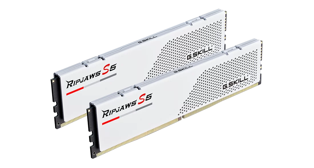 رم دوکاناله جی اسکیل Ram G.skill Ripjaws S5 48GB 5200Mhz CL40 White - تصویر 2