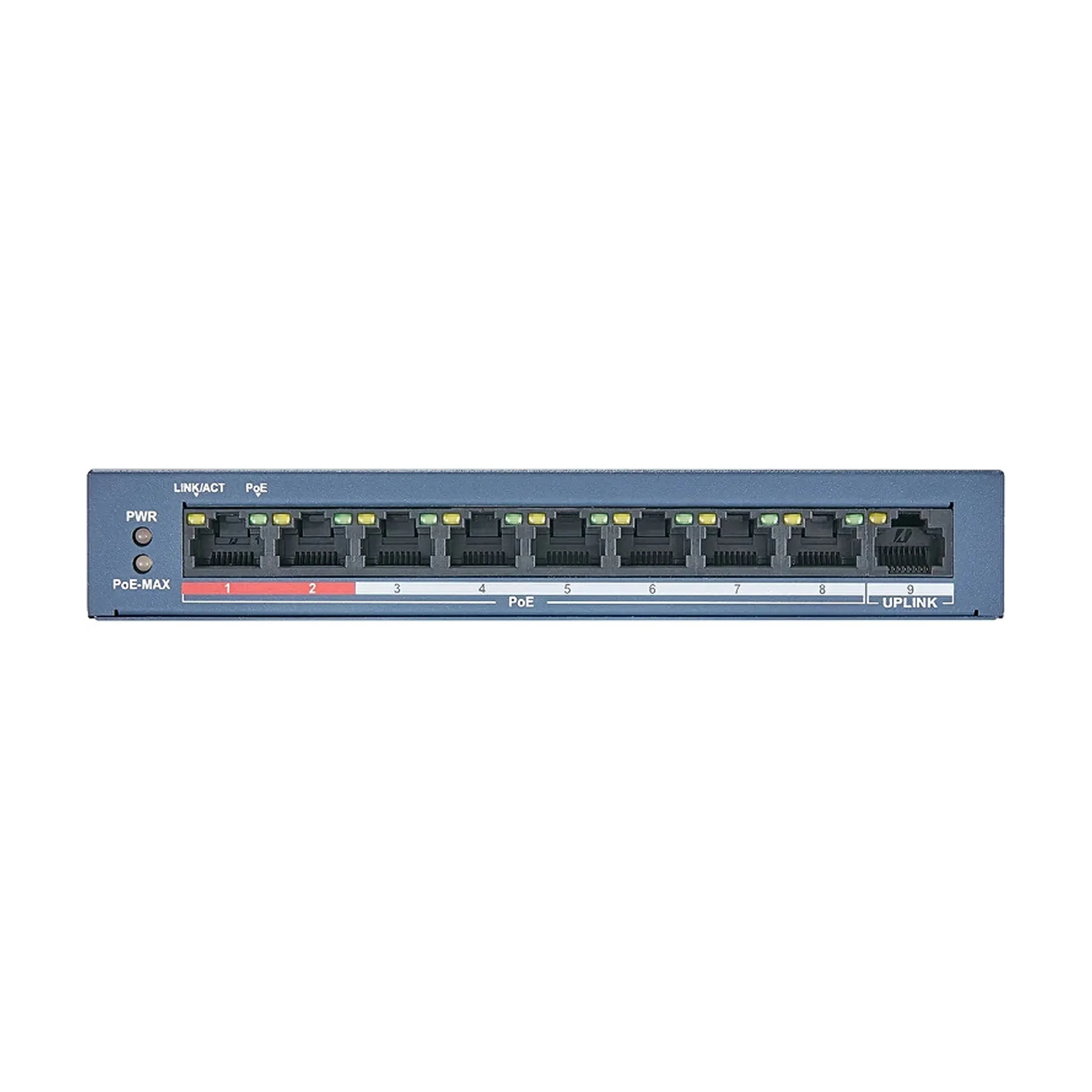 سوئیچ ۸ پورت شبکه غیرمدیریتی PoE با پورت‌های Fast Ethernet | HIKVISION | مدل DS-3E0109P-E/M(B) - تصویر 2