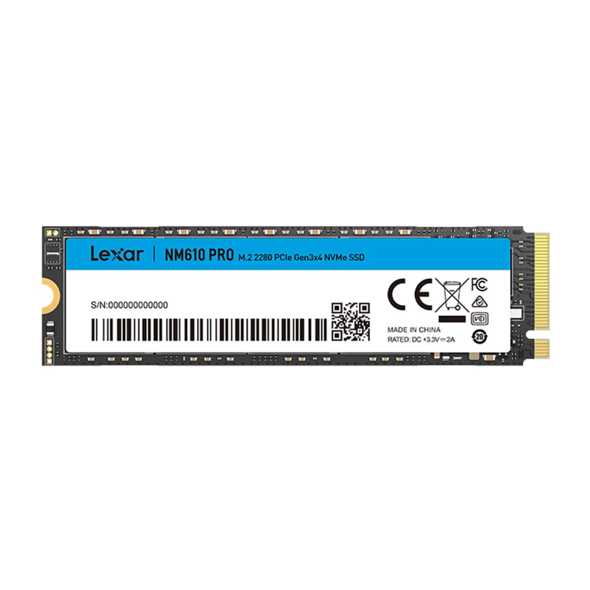 حافظه اس اس دی اینترنال لکسار NM610 Pro M.2 2280 NVMe ظرفیت 1 ترابایت