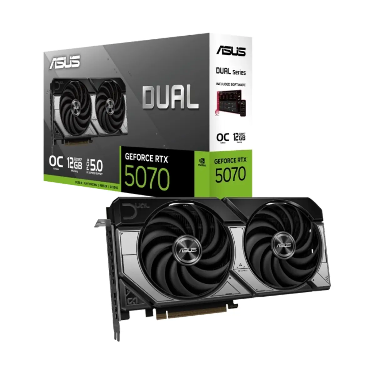 کارت گرافیک ASUS Dual GeForce RTX 5070 OC Edition 12GB GDDR7