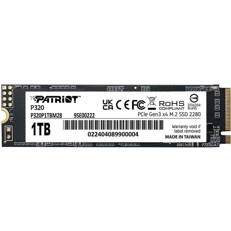 حافظه اس اس دی اینترنال پتریوت مدل P320 M.2 2280 NVMe ظرفیت 1 ترابایت