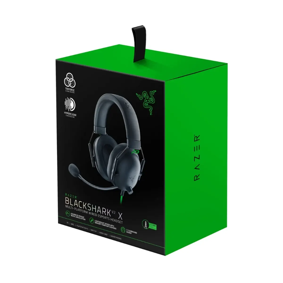 هدست با سیم ریزر Razer BlackShark V2 X Black Gaming Headset - تصویر 2