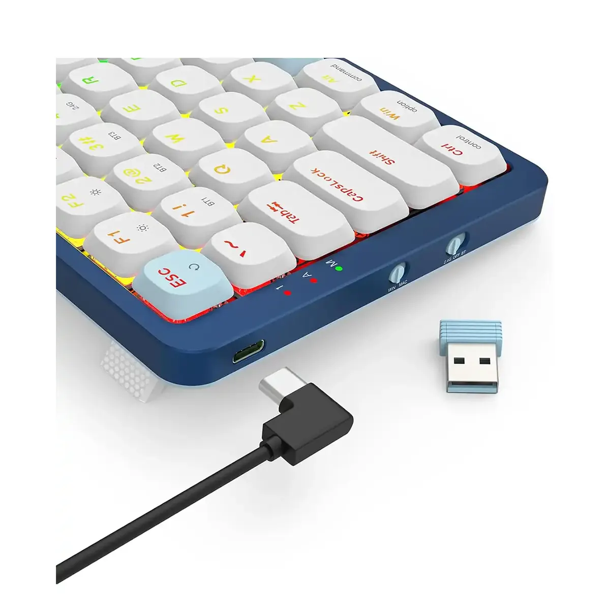 کیبورد گیمینگ بی سیم ردراگون Keyboard REDRAGON EVA K684WB PRO RGB WireLess - تصویر 2