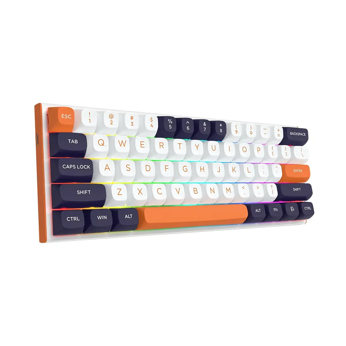 کیبورد گیمینگ ردراگون K683WBO RGB Premium Switch سفید مشکی - تصویر 2