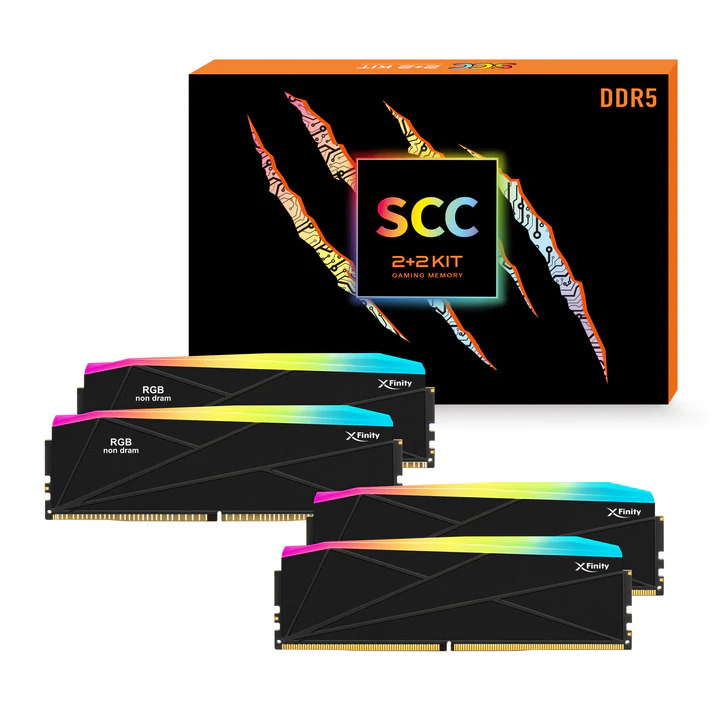 رم کامپیوتر وی کالر Ram V-color Manta Xfinity 48GB 7200mhz Cl34 RGB SCC Black Xmp/Expo