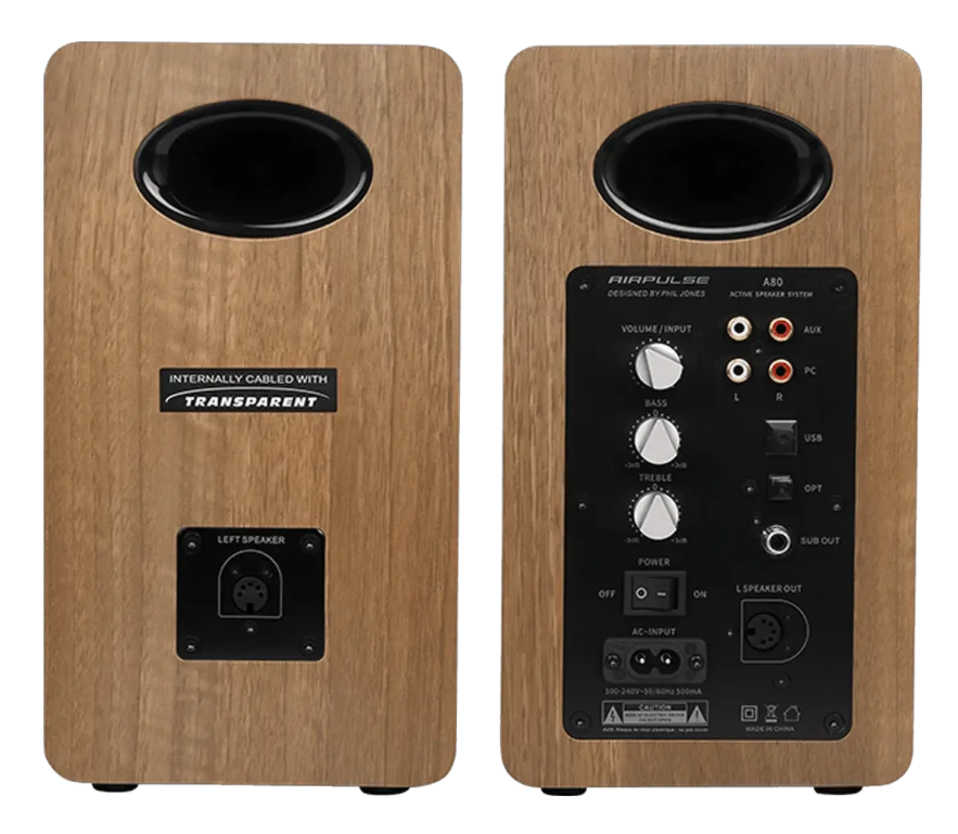 اسپیکر ادیفایر مدل Airpulse A80 Wood Styling Brown - تصویر 2