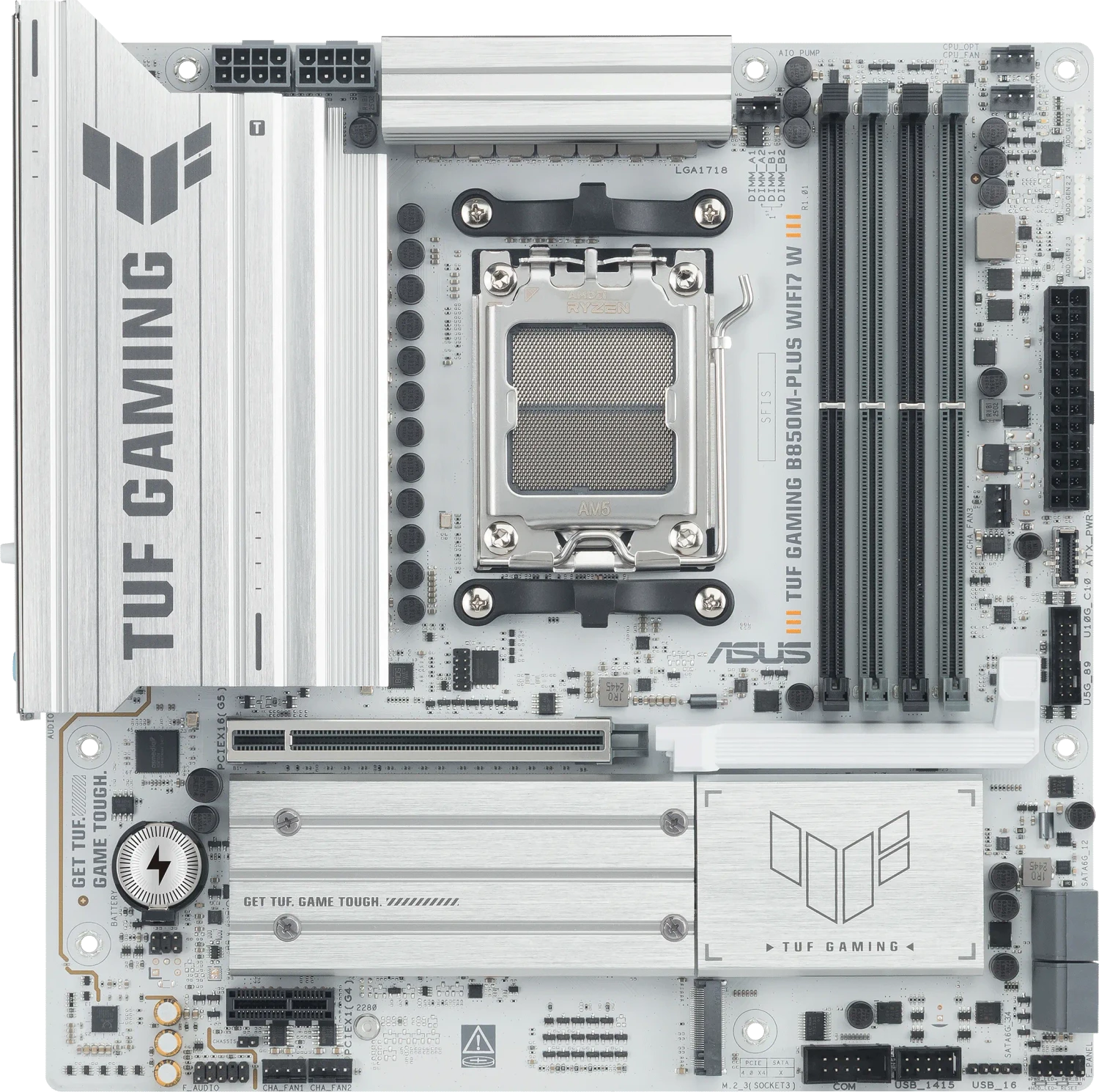 مادربرد ایسوس TUF GAMING B850M-PLUS WIFI7 W | AM5 DDR5 WiFi 7 - تصویر 2