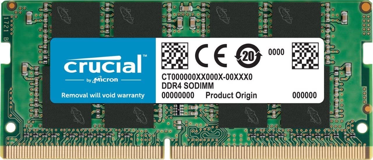 رم لپ تاپ کروشیال تک کاناله مدل Ram SODIMM Crucial 16gb 2666Mhz CL16 CT16G4DFRA266
