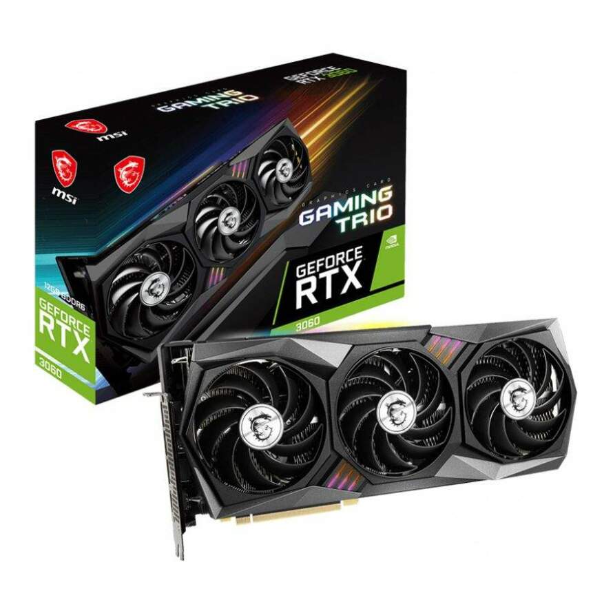 کارت گرافیک ام اس آی GeForce RTX 3060 GAMING TRIO 12G