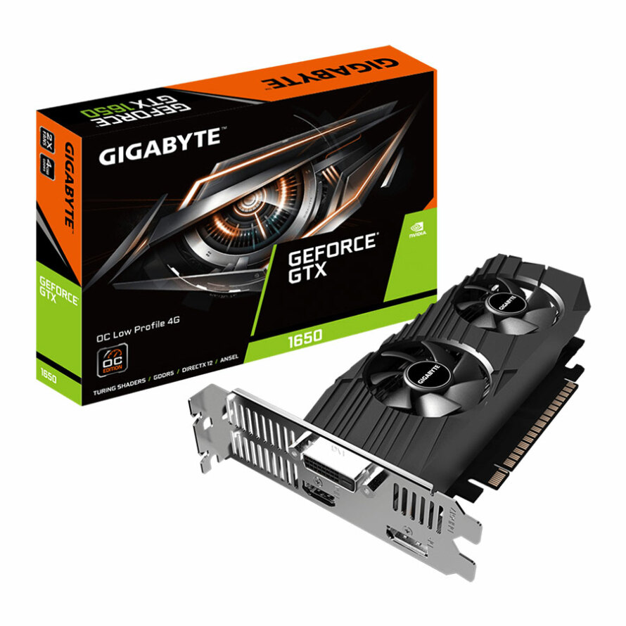 کارت گرافیک گیگابایت GTX 1650 OC Low Profile 4G
