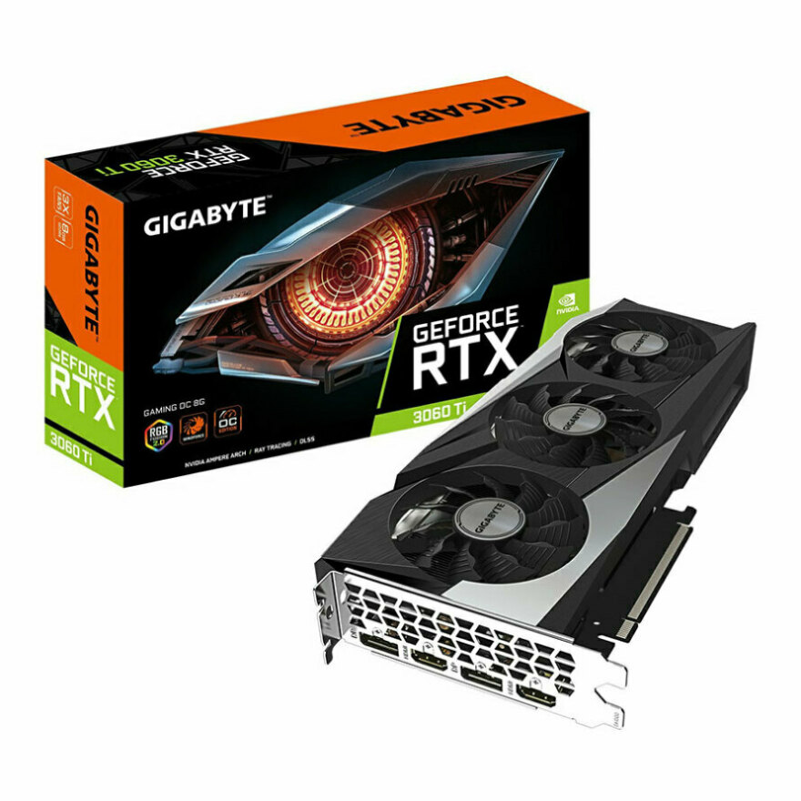 کارت گرافیک گیگابایت RTX 3060 Ti GAMING OC 8G LHR