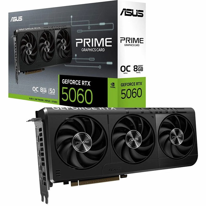 کارت گرافیک ایسوس مدل PRIME GeForce RTX 5060 OC Edition 8GB GDDR7