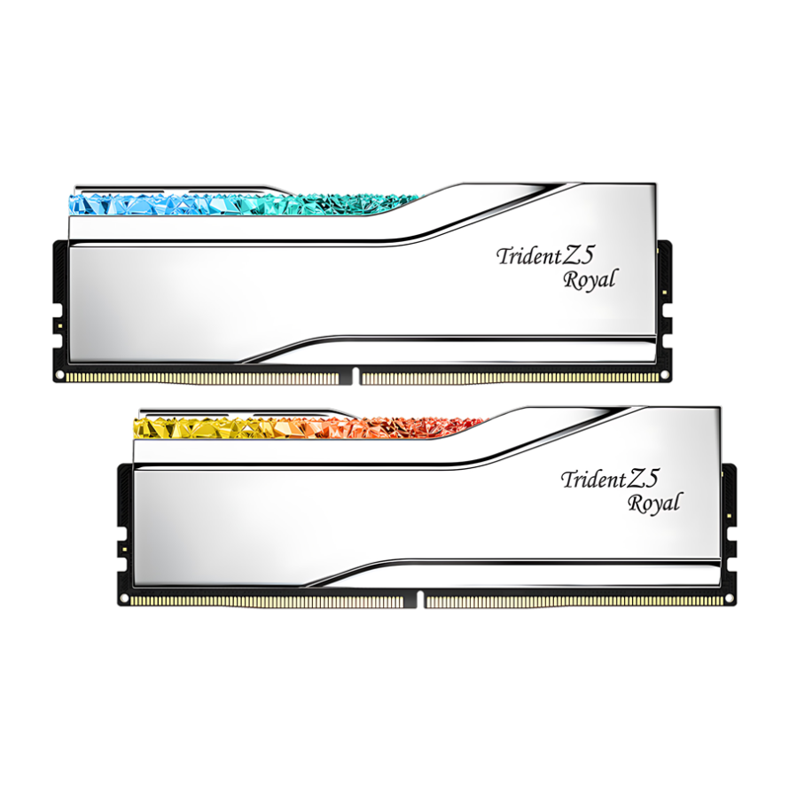 رم دسکتاپ DDR5 دو کاناله 6400 مگاهرتز CL32 جی اسکیل مدل Trident Z5 Royal ظرفیت 64 گیگابایت