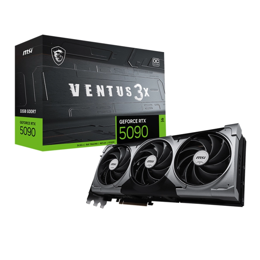 کارت گرافیک ام اس آی مدل GeForce RTX 5090 VENTUS 3X OC 32GB GDDR7