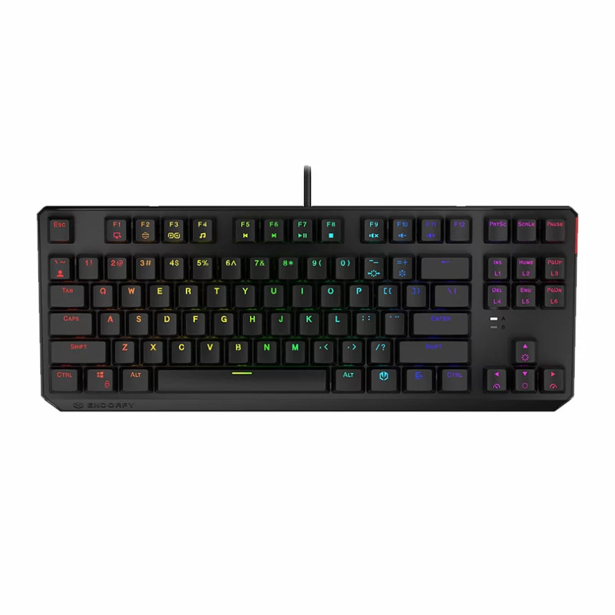 کیبورد مکانیکال ایندورفی Thock TKL Blue Switch
