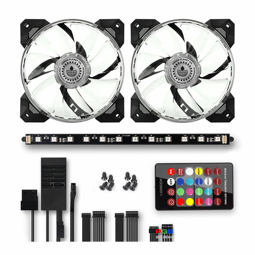 کیت فن گرین RGB Lightning