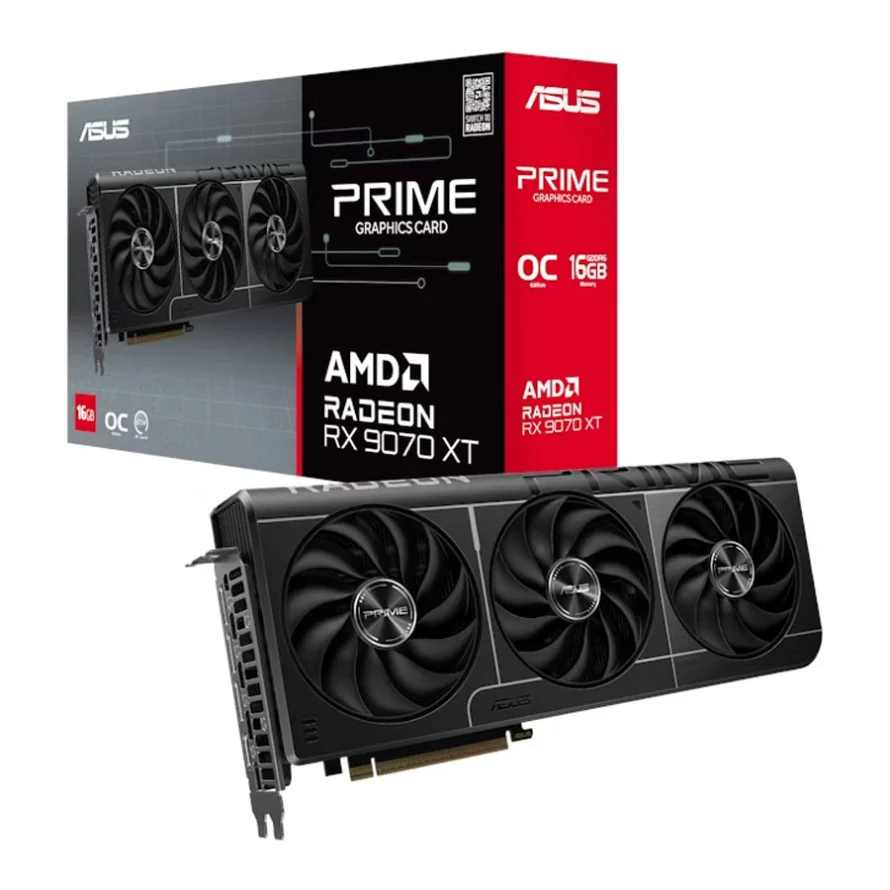 کارت گرافیک ایسوس مدل Prime Radeon RX 9070 XT OC Edition 16GB GDDR6