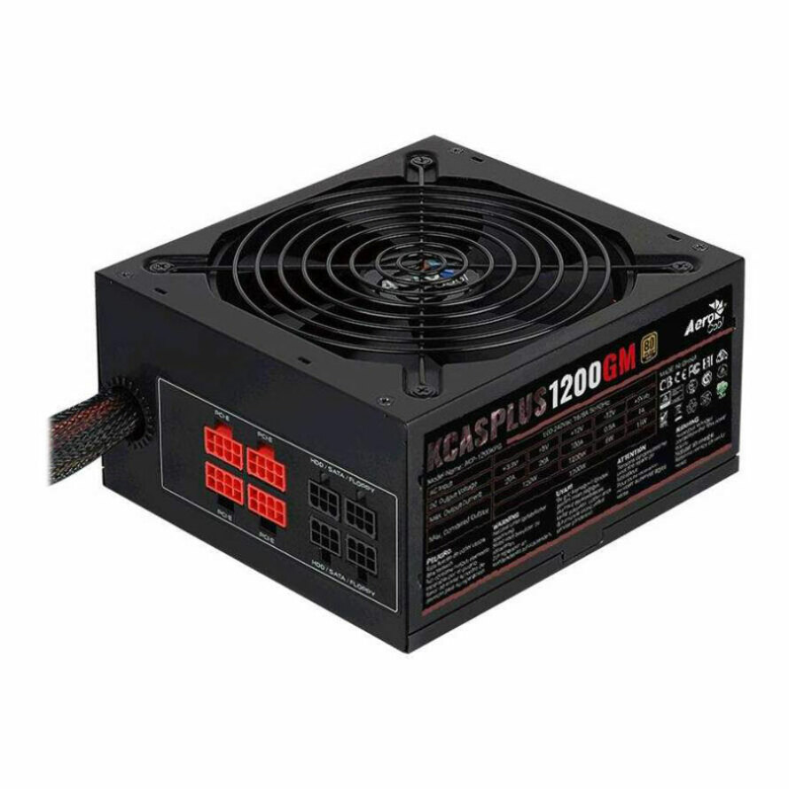 پاور 1200 وات آیروکول KCAS PLUS 1200GM Gold Semi Modular