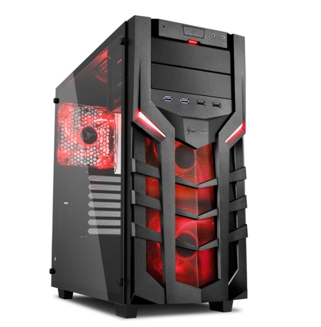 کیس شارکن DG7000-G Midi Tower Case - Red