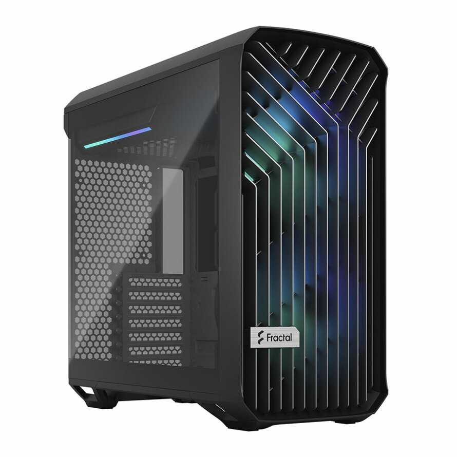کیس فرکتال Torrent Compact Black RGB TG Light Tint