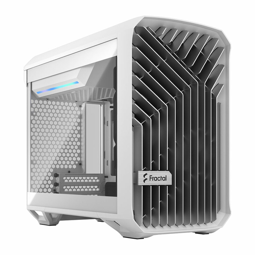 کیس فرکتال Torrent Nano White TG Clear Tint