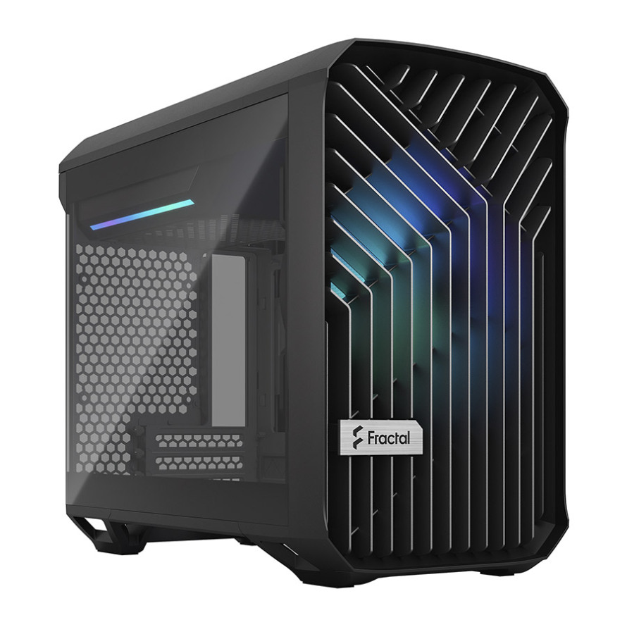 کیس فرکتال Torrent Nano Black RGB TG Light Tint