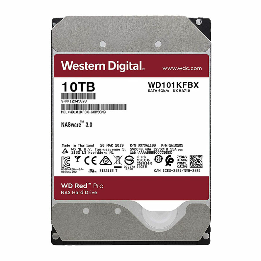 هارد دیسک اینترنال وسترن دیجیتال WD101KFBX Red Pro - 10TB