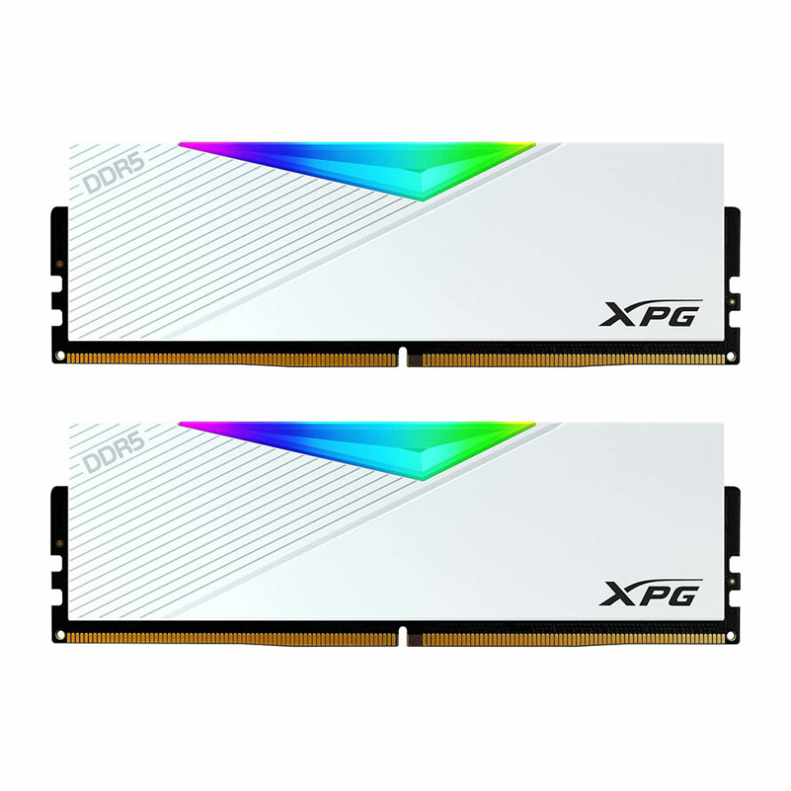 رم ای دیتا XPG Lancer RGB White 32GB 16GBx2 5200MHz CL38 DDR5