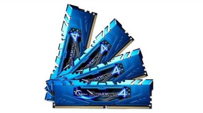 رم جی اسکیل Ripjaws 4 32GB 8GBx4 3000Mhz CL15 DDR4 Blue