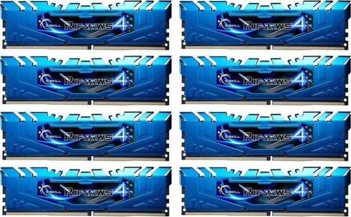 رم جی اسکیل Ripjaws 4 32GB 4GBx8 3000Mhz CL15 DDR4 Blue