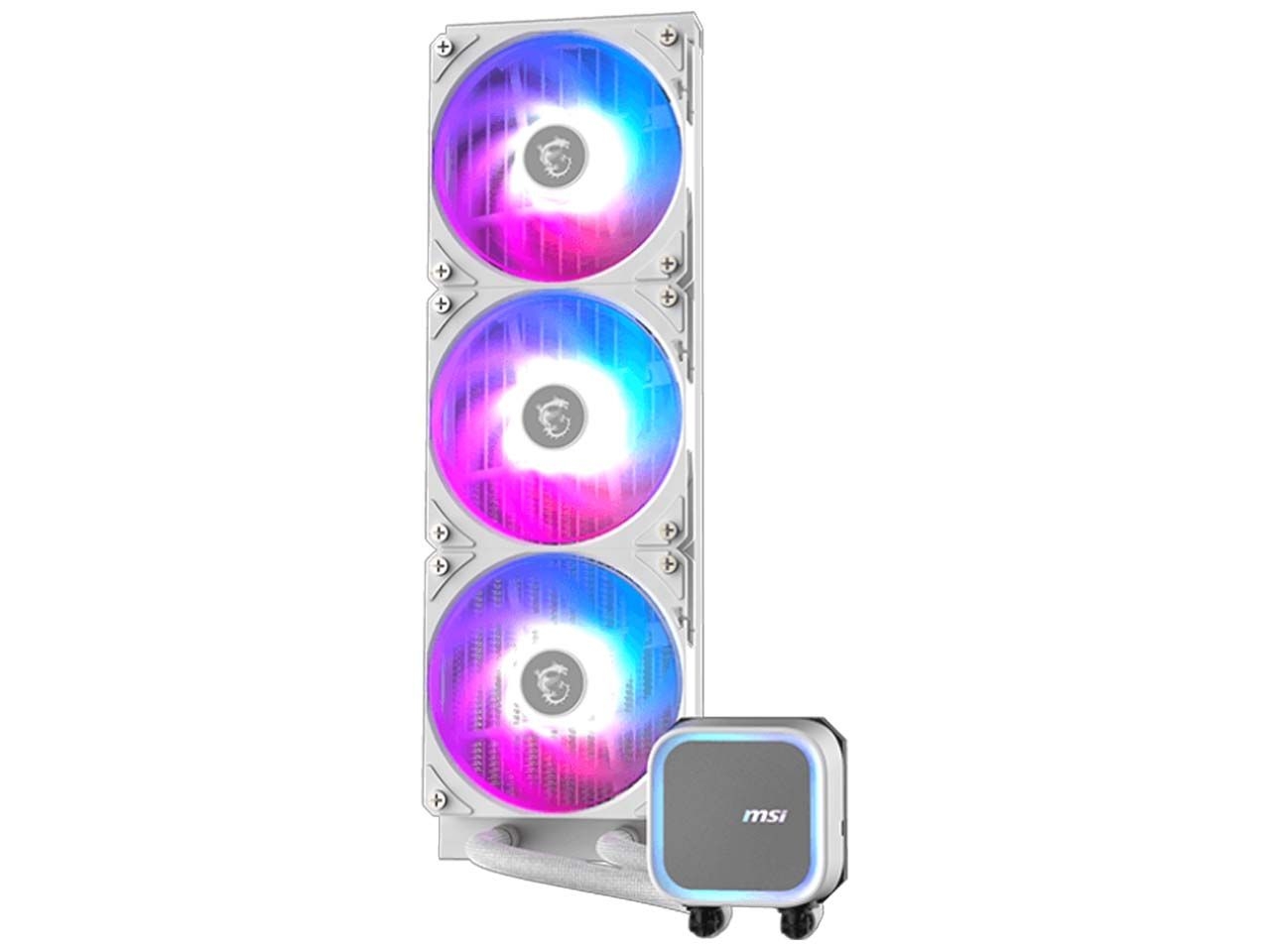 خنک کننده مایع پردازنده ام اس آی مدل MAG CORELIQUID A13 360 ARGB سفید - تصویر 2