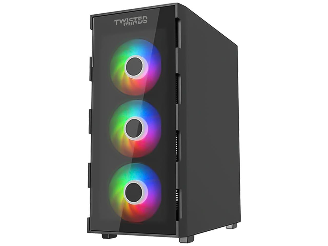 کیس کامپیوتر تویستد مایندز مدل Twisted Minds Titan Glass مشکی - تصویر 3