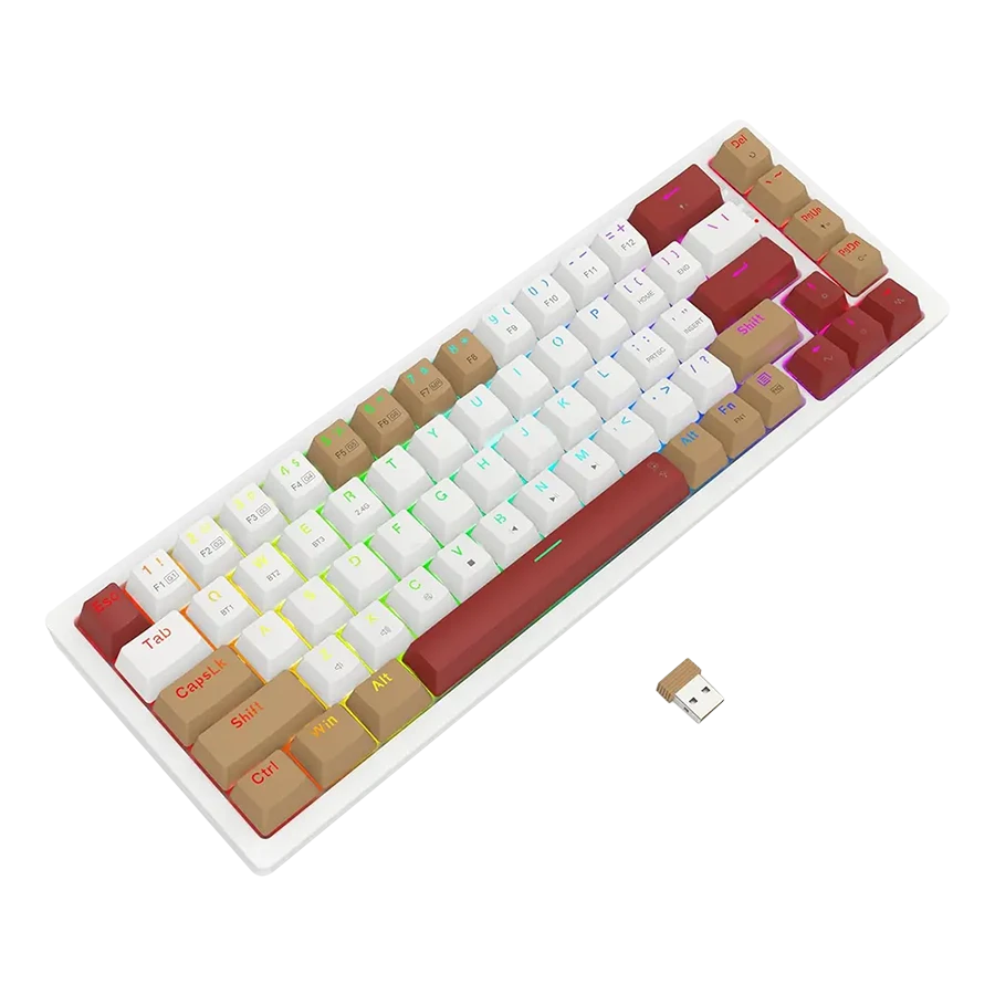 کیبورد بی سیم/باسیم گیمینگ ردراگون Keyboard Gaming Redragon  Rammus K677 WLR Pro - تصویر 2