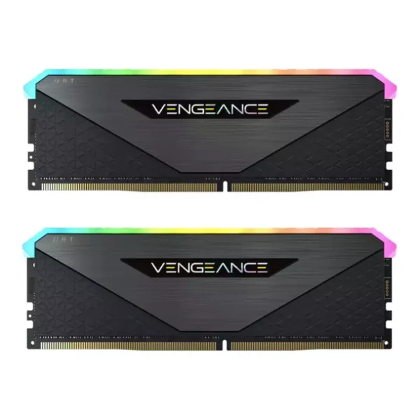 رم کورسیر VENGEANCE RGB RT Black 32GB 16GBx2 3600MHz CL18 DDR4