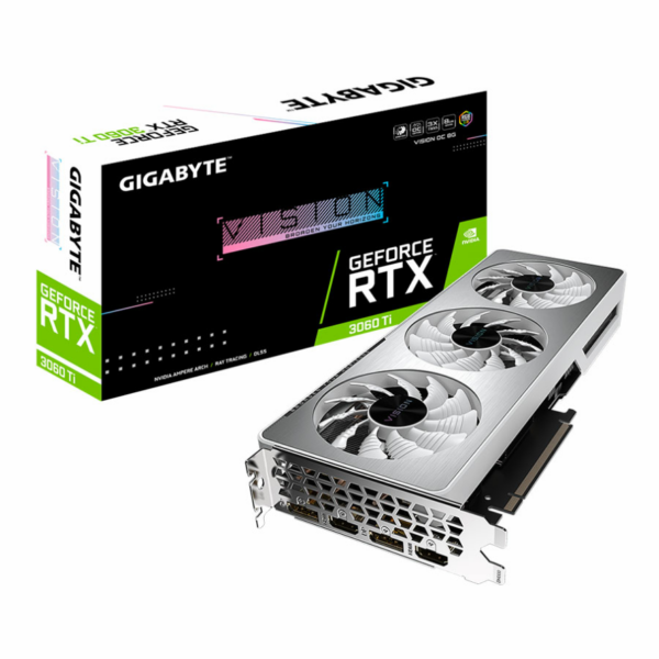 کارت گرافیک گیگابایت GeForce RTX 3060 Ti VISION OC 8G LHR
