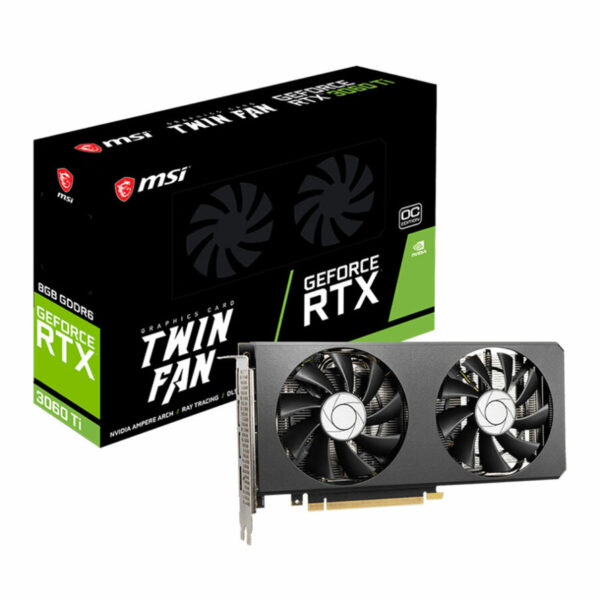 کارت گرافیک ام اس آی GeForce RTX 3060 Ti TWIN FAN 8G OC LHR