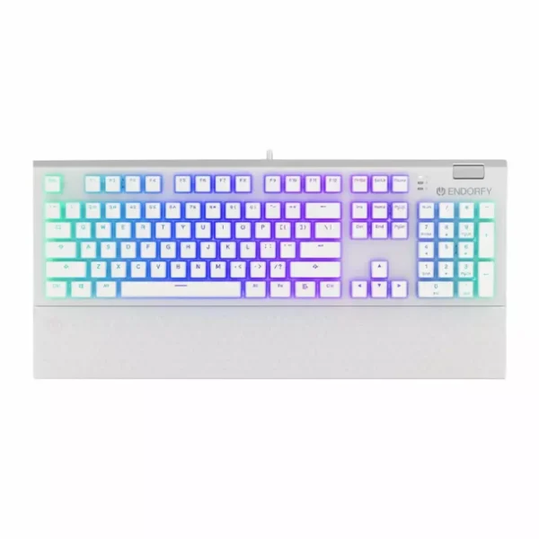 کیبورد مکانیکال ایندورفی Omnis Pudding Onyx White Blue Switch