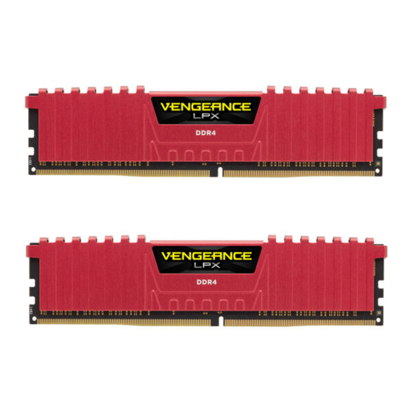 رم کورسیر Vengeance LPX Red 32GB 16GBx2 2400MHz CL14
