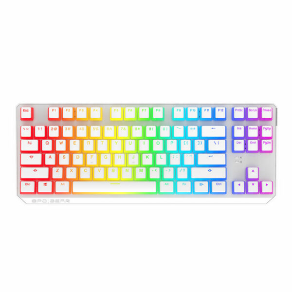 کیبورد مکانیکال گیمینگ اس پی سی گیر GK630K ONYX WHITE TOURNAMENT KAILH RED RGB