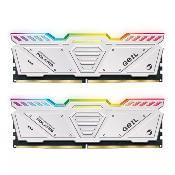 رم گیل POLARIS RGB White 32GB 16GBx2 5200MHz CL34 DDR5