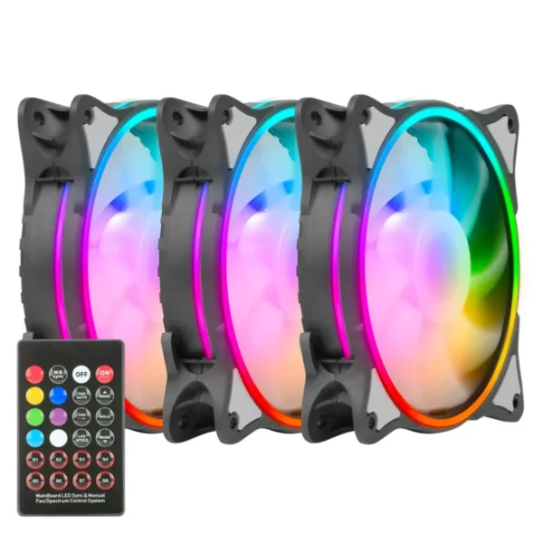 فن کیس گرین HURACAN FAN GFK120M-ARGB بسته 3 عددی