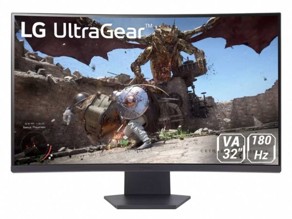 مانیتور 32 اینچ گیمینگ خمیده ال جی مدل LG UltraGear 32GS60QC-B