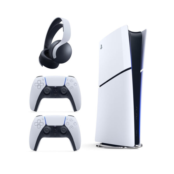 باندل کنسول PlayStation 5 Slim - Digital Edition + DualSense + 3D Pulse