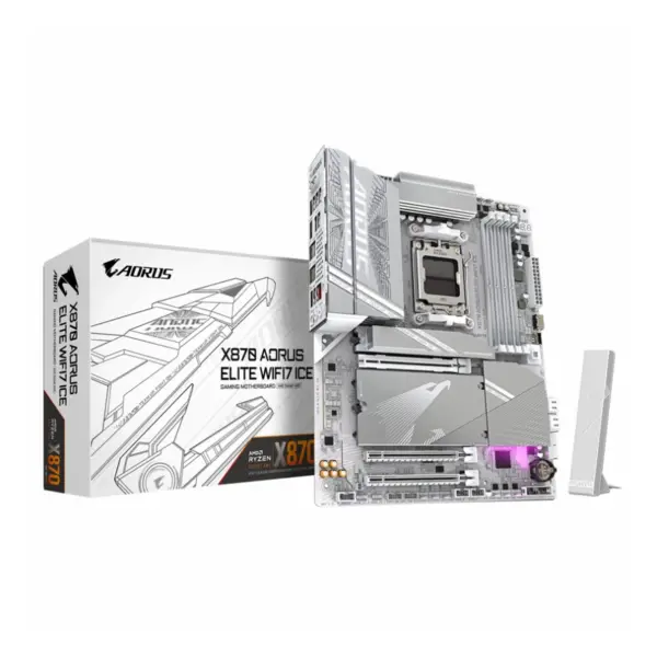 مادربرد گیگابایت مدل X870 AORUS ELITE WIFI7 ICE
