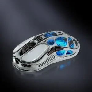 موس گیمینگ GravaStar Mercury M1 Pro Wireless Gaming Mouse_Battle-Worn Version +4K Dongle | Battle-Worn Silver Mist