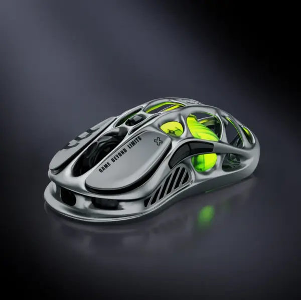 موس گیمینگ GravaStar Mercury M1 Pro Wireless Gaming Mouse | Interstellar Silver