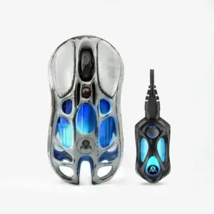 موس گیمینگ GravaStar Mercury M1 Pro Wireless Gaming Mouse | Interstellar Silver